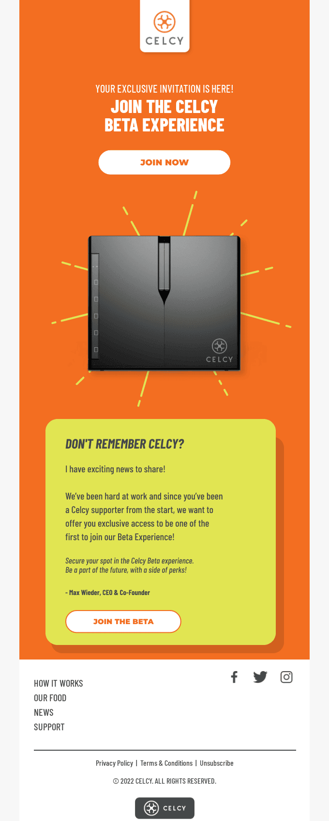Be the first to Experience Celcy! 🎉