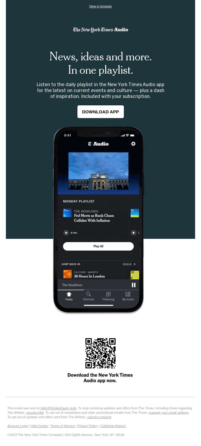Download the New York Times Audio App