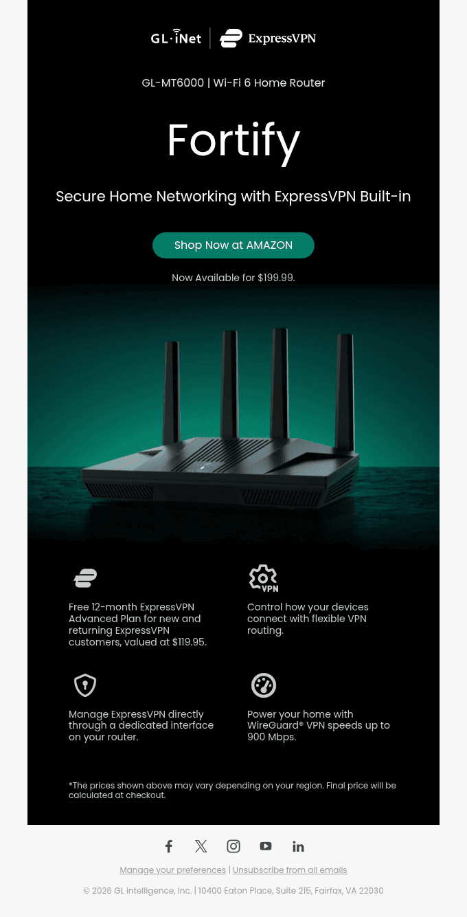 Introducing Fortify | GL.iNet x ExpressVPN