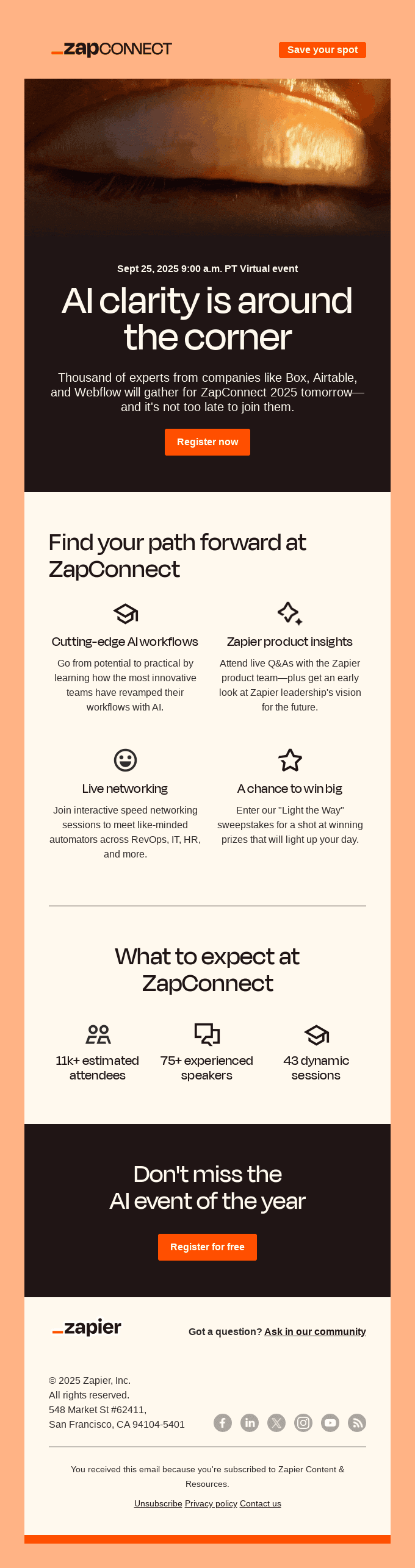 It's not too late: Join us at ZapConnect 2025 tomorrow
