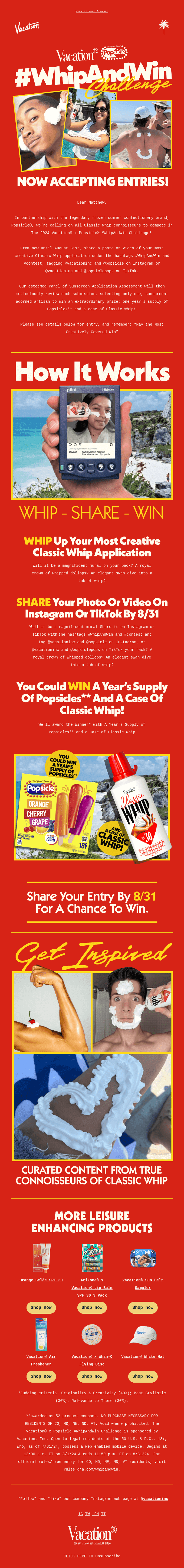 🍒 JOIN the #WhipAndWin Challenge! 🍒