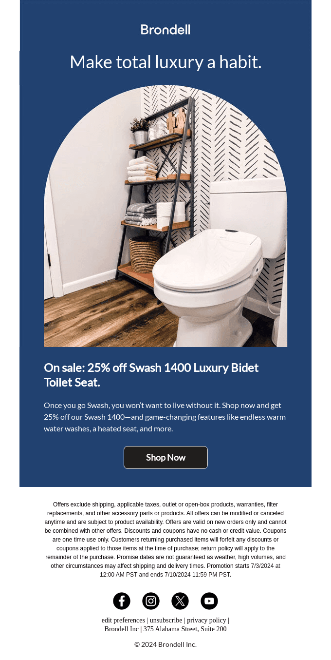 Must-see deal 👀: 25% off Swash 1400.