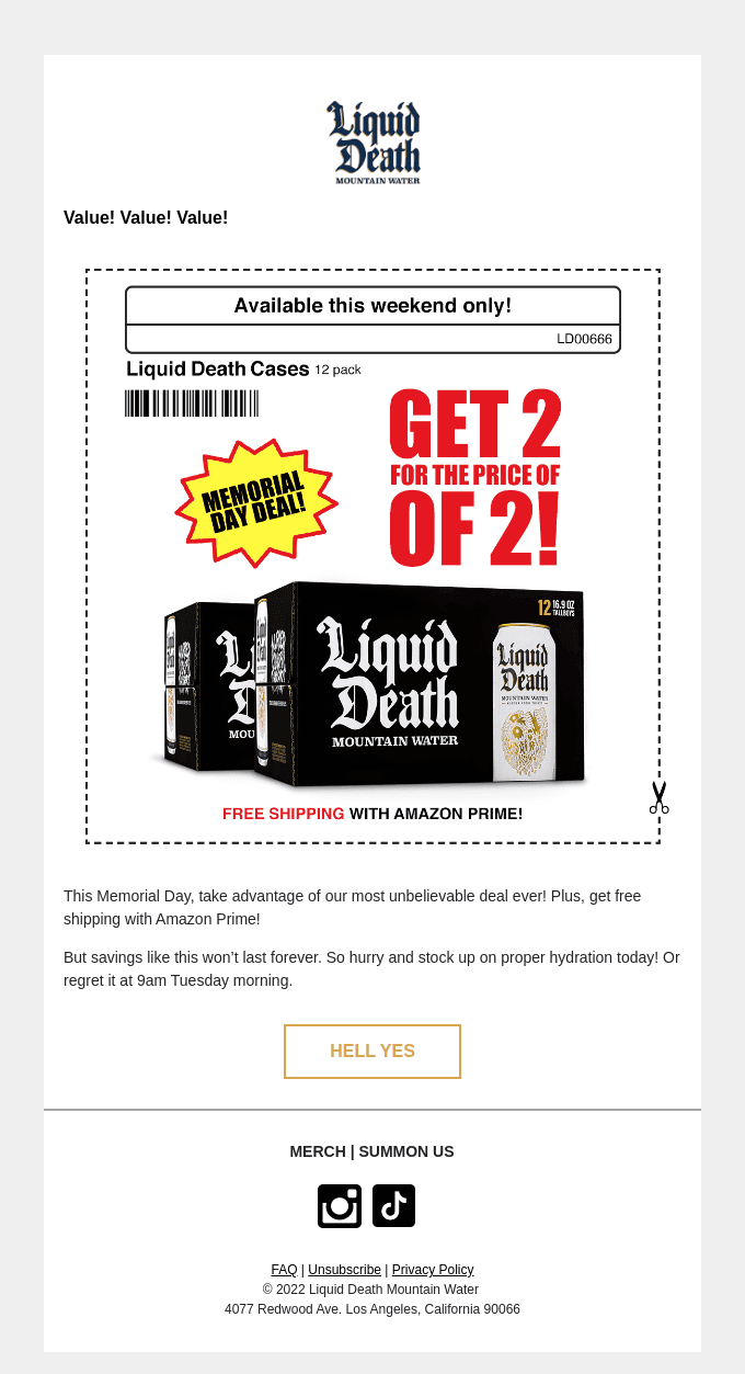 Our Craziest Deal Is Back For Memorial Day