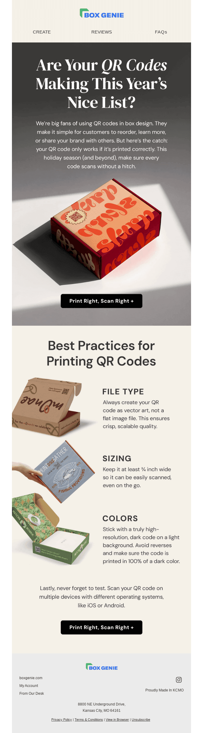 QR codes that scan every time