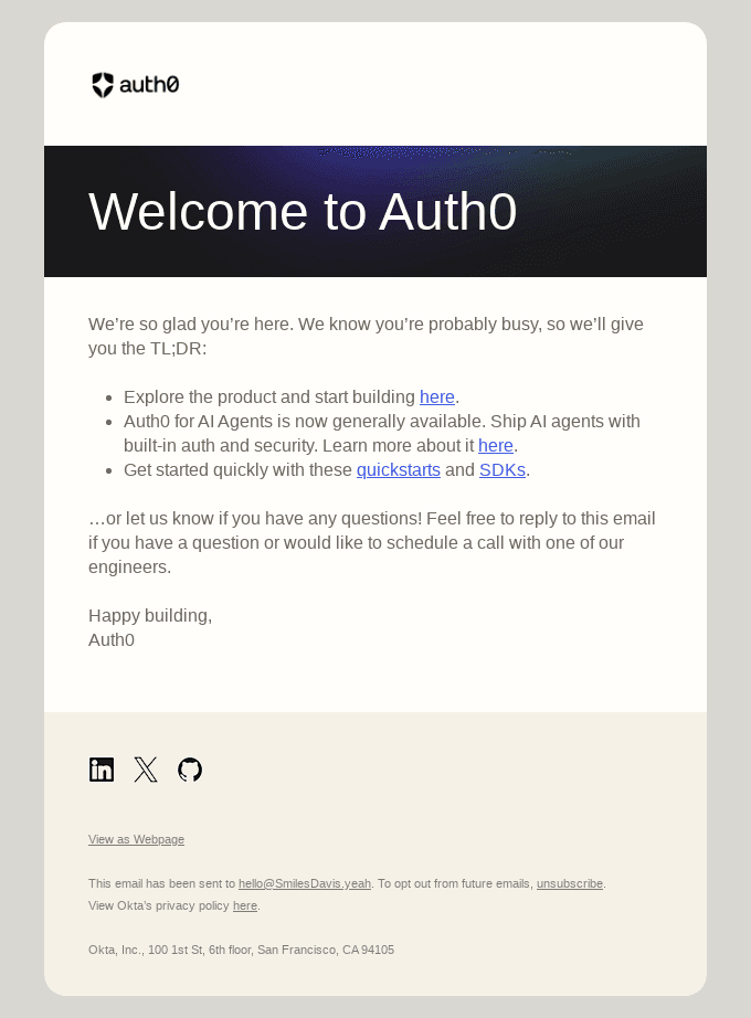 Resources for getting started with Auth0