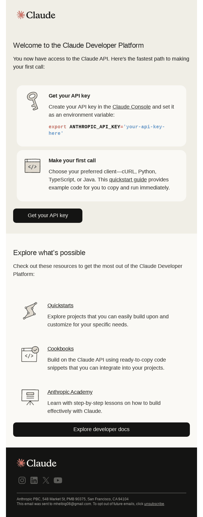 Welcome to the Claude Developer Platform